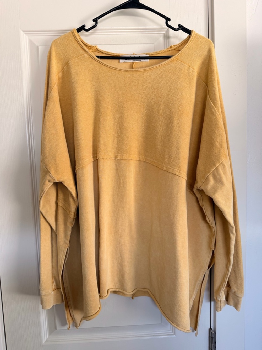 Mustard Yellow Oversized Longsleeve top